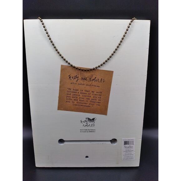 2014 Kelle Rae Roberts Embrace Change Wall Hanging Plaque 9.5 In X 7 In Wood - Picture 2 of 8